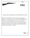 Savage Arms Inc/Savage Arms Inc B22 Bolt Action Rifle