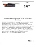 Browning Arms Co SPECIAL SPORTING CLAYS Over/Under SHotgun