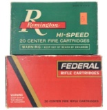 Lot #2569 - 20 Rds of Live Ammo & 17 Fired .30-06 Shell Casings: Remington Hi-Speed Kleen Bore