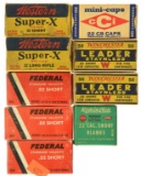 Lot #2576 - Misc Lot of .22 Short Ammo to Include: 2 Boxes of Western Super-X .22 Short (100 Rds +/-