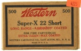 Lot #2580 - 500 Rds. +/- of Western Super-X .22 Long (SX22L) Lubaloy coated Rimfire Rounds. 10