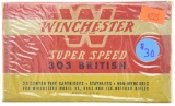 Lot #2583 - 1 Box (20 Rds +/-) of Winchester .303 British Silvertip Super Speed 215 Grn (W303B)