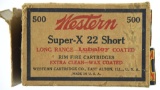 Lot #2584 - 500 Rds. +/- of Western Super-X .22 Long (SX22L) Lubaloy coated Rimfire Rounds. 10