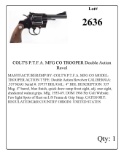 COLT'S P.T.F.A. MFG CO TROOPER Double Action Revol .357 Mag