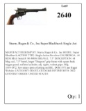 Sturm, Ruger & Co., Inc Super Blackhawk Single Action Revolver