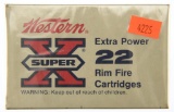Lot #2658 - 500 Rds of Western Super-X .22 Short Rimfire 29 Grn Lubaloy Coated