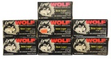 Lot #2664 - 7 Boxes of 50 Rds Wolf 9mm 115 Gr Copper FMJ Ammo (7 Boxes of 50 = 350 Rds +/-)