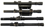 Lot #2693 - Four 15 Power Rifle scopes