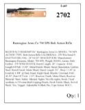 Remington Arms Co 700 SPS Bolt Action Rifle