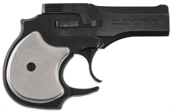 High Standard DM-101 2 Shot Derringer MFG./IMP. BY: High Standard MODEL: DM-101 ACTION TYPE: