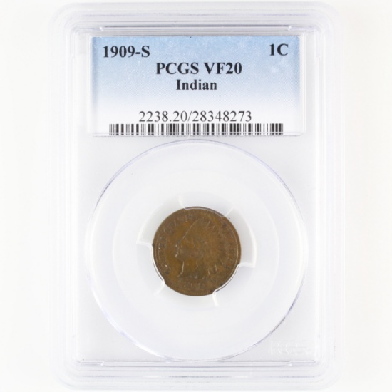Certified 1909-S U.S. Indian cent