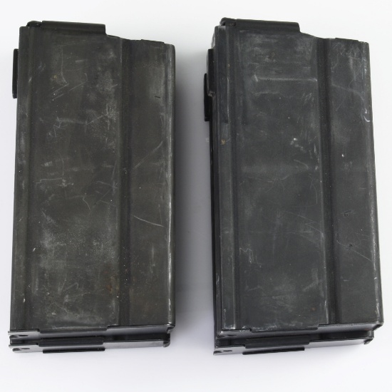 Lot of 4 estate Springfield M1A metal magazines, .308 Win cal