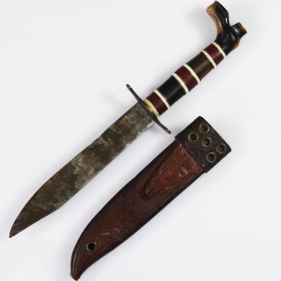 Vintage steel footed dagger