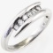 Estate 14K white gold diamond ring