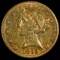 1893-CC U.S. $5 Liberty head gold coin