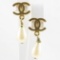 Pair of authentic estate Chanel earrings