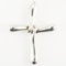 Estate Patricia von Musulin sterling silver cross pendant