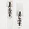 Pair of estate James Avery sterling silver dangle earrings