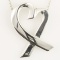 Authentic estate Tiffany & Co. sterling silver Paloma Picasso heart necklace