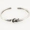 Estate James Avery sterling silver knotted cuff bracelet