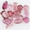 Unmounted pink tourmalines