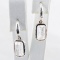 Pair of authentic estate Ippolita sterling silver quartz earrings