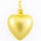Estate 18K yellow gold heart pendant