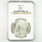 Certified 1884-O U.S. Morgan silver dollar