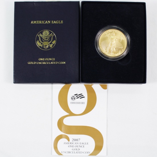 2007-W burnished U.S. $50 American Eagle gold coin