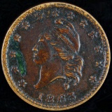 1863 U.S. bronze patriotic Civil War token