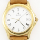 Authentic estate Cyma 18K yellow gold wristwatch