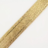 Vintage 18K yellow gold honeycomb design bracelet