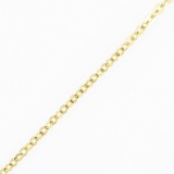 Estate 18K yellow gold cable chain