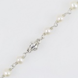 Estate Lagos sterling silver pearl necklace