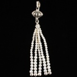 Estate Lagos sterling silver pearl pendant