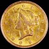 1853 type I U.S. $1 gold coin