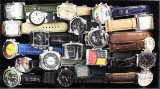 Lot of 20 like-new quartz wrist watches, mostly never-worn