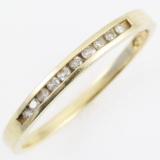 Estate 14K yellow gold diamond ring