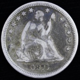 1875 U.S. seated Liberty quarter