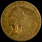 1910-D U.S. $5 Indian head gold coin