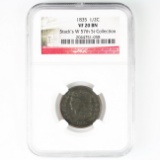 Certified 1835 U.S. classic half cent