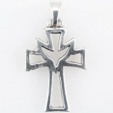 Estate James Avery sterling silver cross pendant