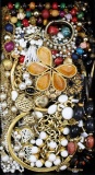 Lot of estate gold-plated & bead fashion jewelry