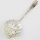 Vintage S. Kirk & Son repousse sterling silver spoon