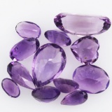 Unmounted amethysts