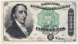 1869-1875 fourth issue 50-cent Dexter U.S. fractional currency banknote