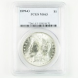 Certified 1899-O U.S. Morgan silver dollar