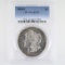 Certified 1884-S U.S. Morgan silver dollar