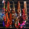 Lot of 50 estate mostly wooden fashion necklaces