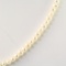 Estate freshwater white pearl necklace with gold clasp